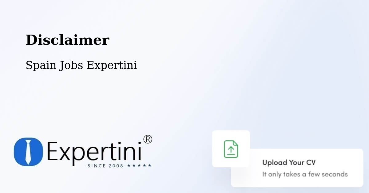 Disclaimer – Grado - Spain Jobs Expertini